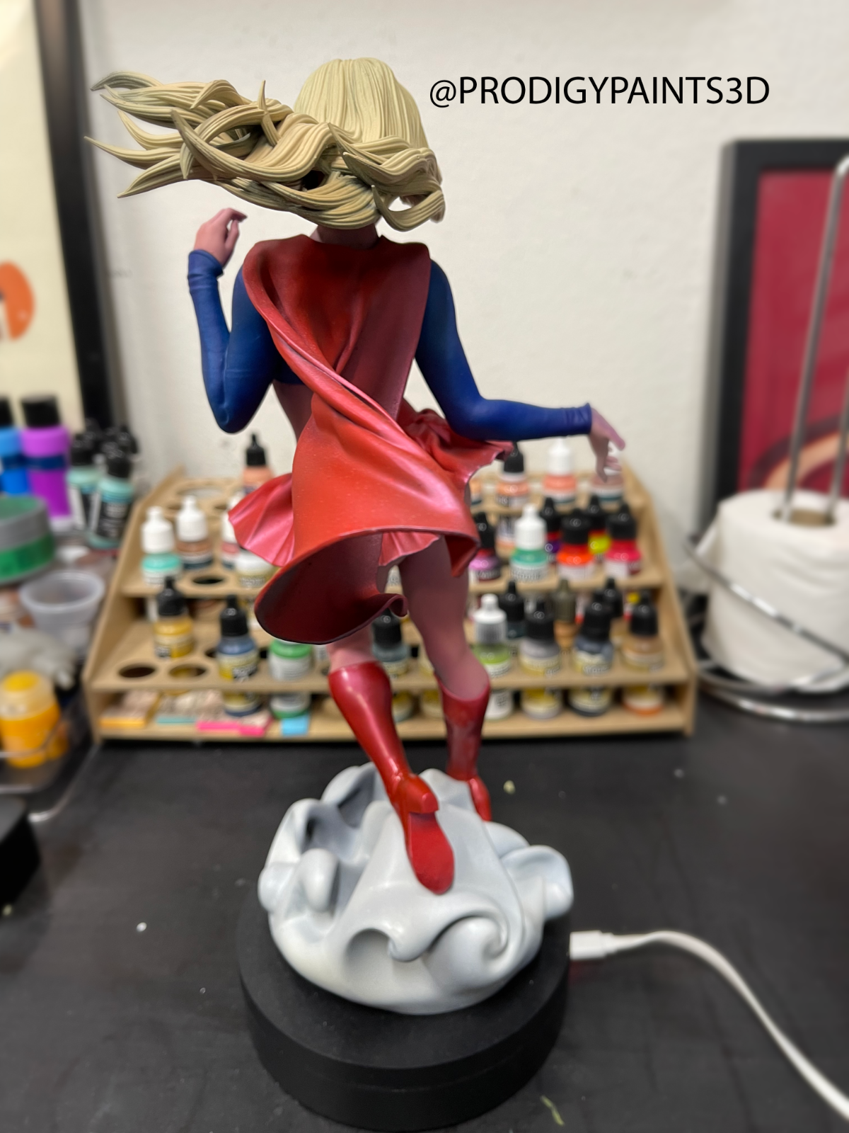 Supergirl Resin Statue Sexy Figure Fully Painted 1/6