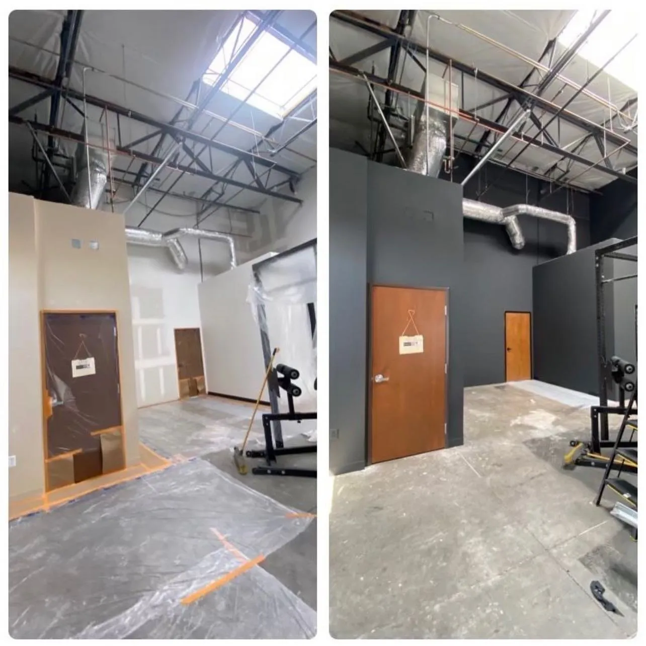 Commercial shop interior — before