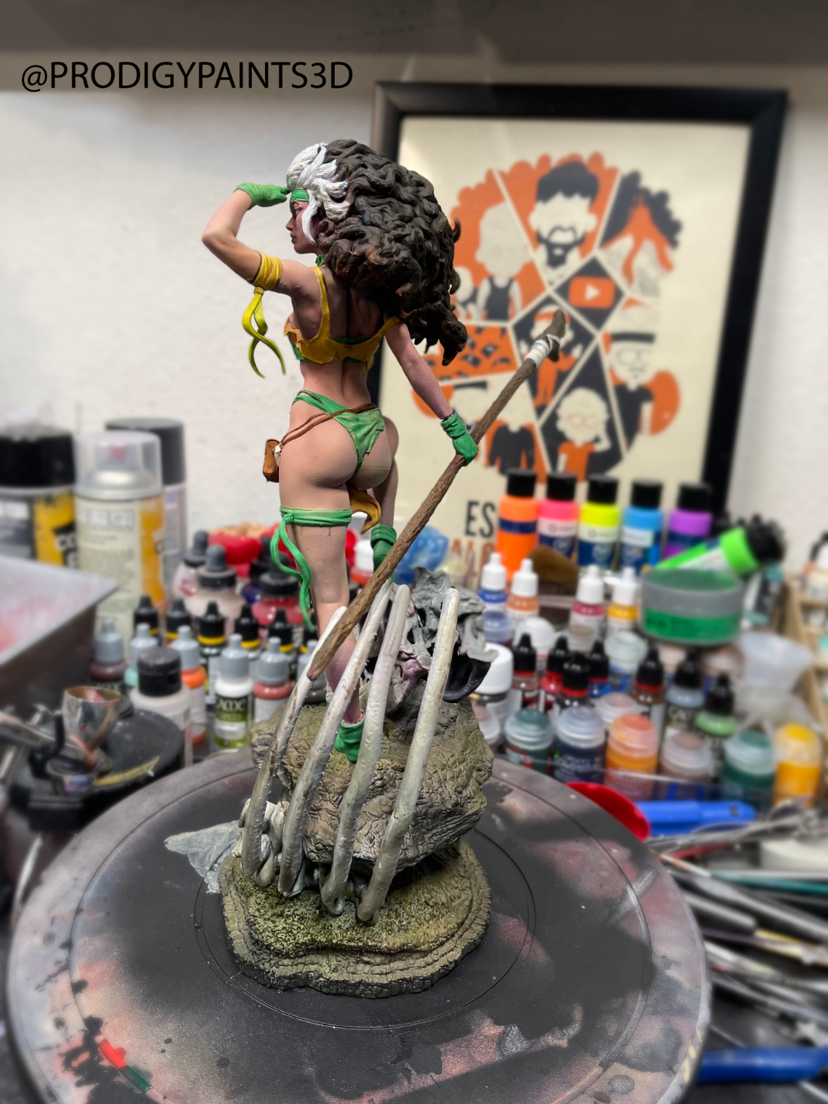 X Men : Savage Lands Rogue Resin Statue Figure Fully Painted 1/6