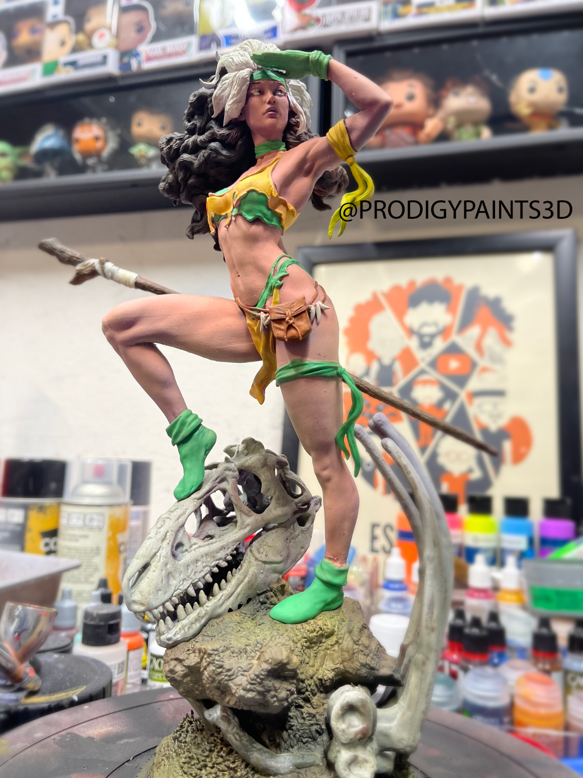 X Men : Savage Lands Rogue Resin Statue Figure Fully Painted 1/6