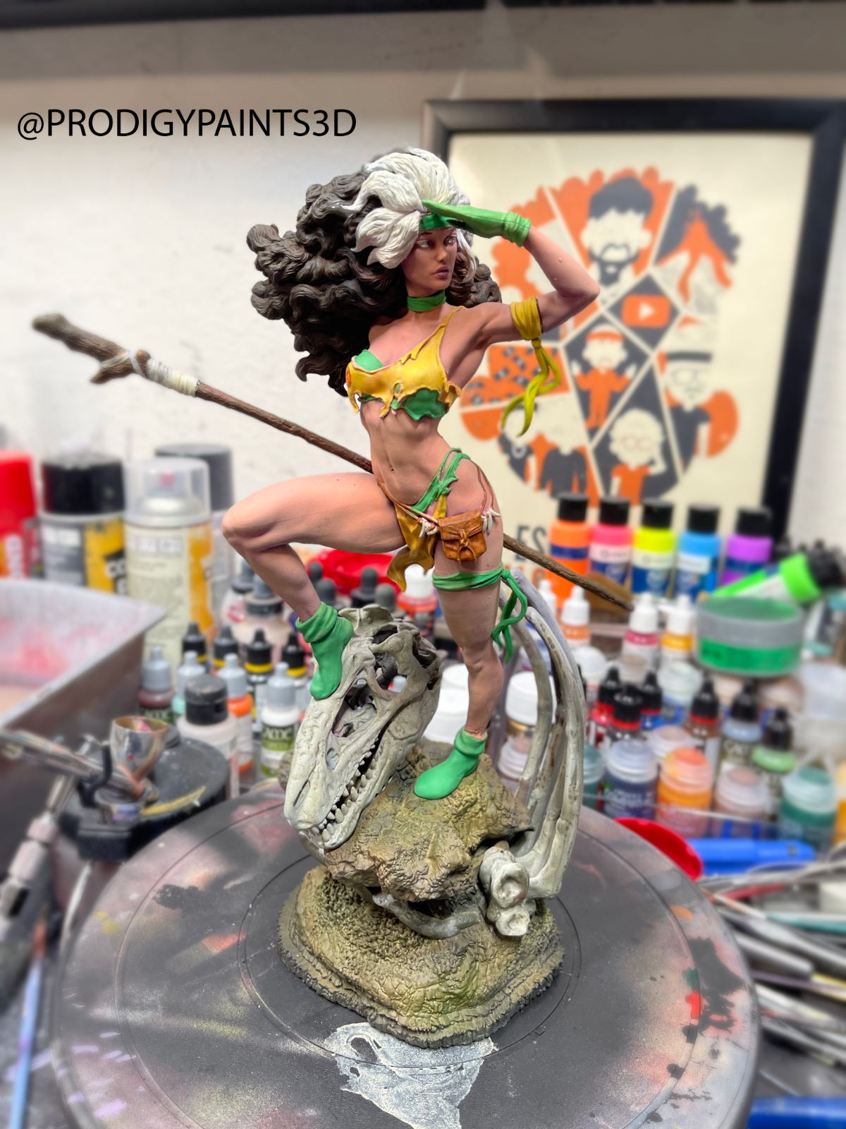X Men : Savage Lands Rogue Resin Statue Figure Fully Painted 1/6
