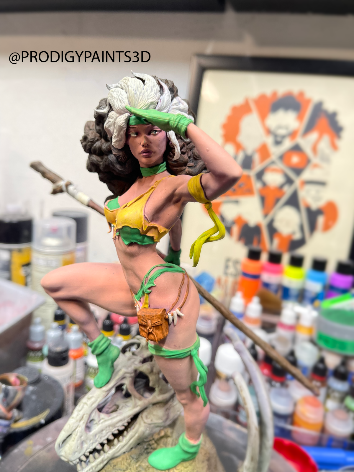X Men : Savage Lands Rogue Resin Statue Figure Fully Painted 1/6